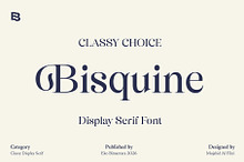 Bisquine; Display Serif Font