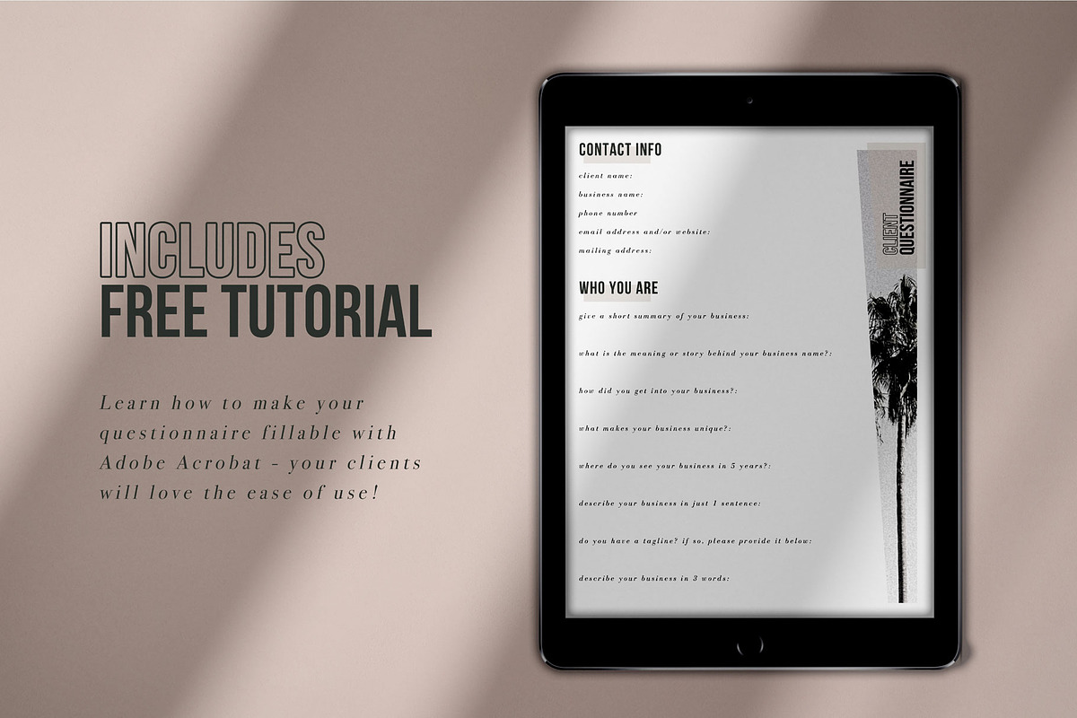 Branding Client Questionnaire, a Branding & Logo Template by Ryen Creative (Photo 4 of 5)
