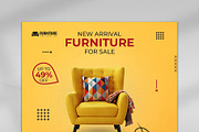 Furniture Social Media Banner Design, a Marketing Template by Photoshop Action (Thumbnail 4 of 26)