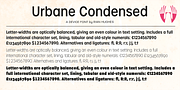 Urbane Condensed, a Sans Serif Font by Device (Thumbnail 7 of 7)
