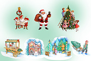 White Christmas Clipart Images, an Illustration by Whimseez (Thumbnail 5 of 5)