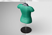 Female T-Shirt Mannequin Mock-Up, an Advertising Mockup by MassDream (Thumbnail 9 of 12)