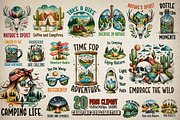 Camping Sublimation Bundle Hiking, an Object Graphic by GlitterCraft (Thumbnail 1 of 21)