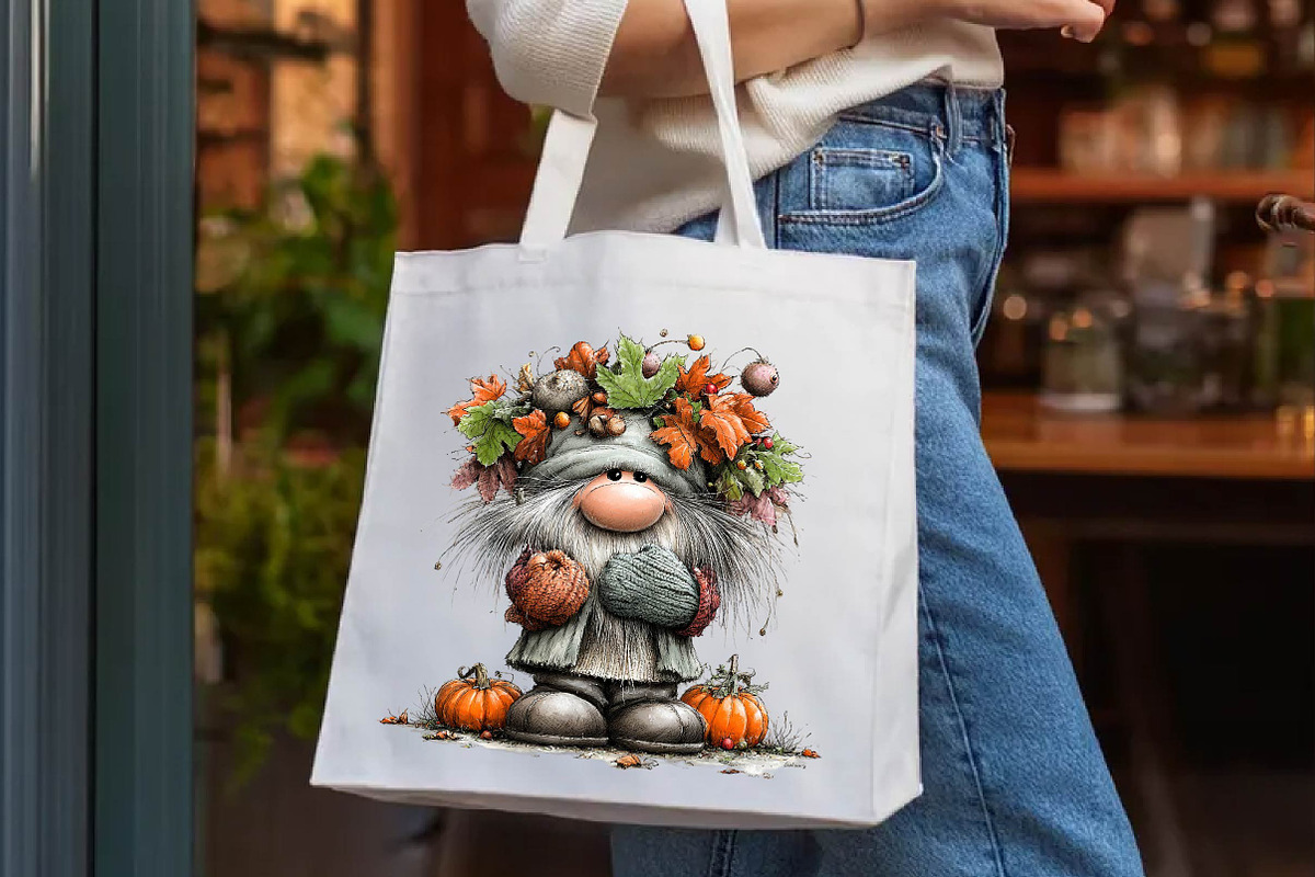 Whimsical Fall Gnome Clipart, a Seasonal Illustration by fashionaddict (Photo 7 of 7)