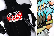 GravBOOM GRAFFITI FONT, a Blackletter Font by dansdesign (Thumbnail 2 of 6)