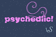Psychedelic Heart Retro Bubble Font, a Handwritten Font by Little Creative Scribbles (Thumbnail 1 of 7)