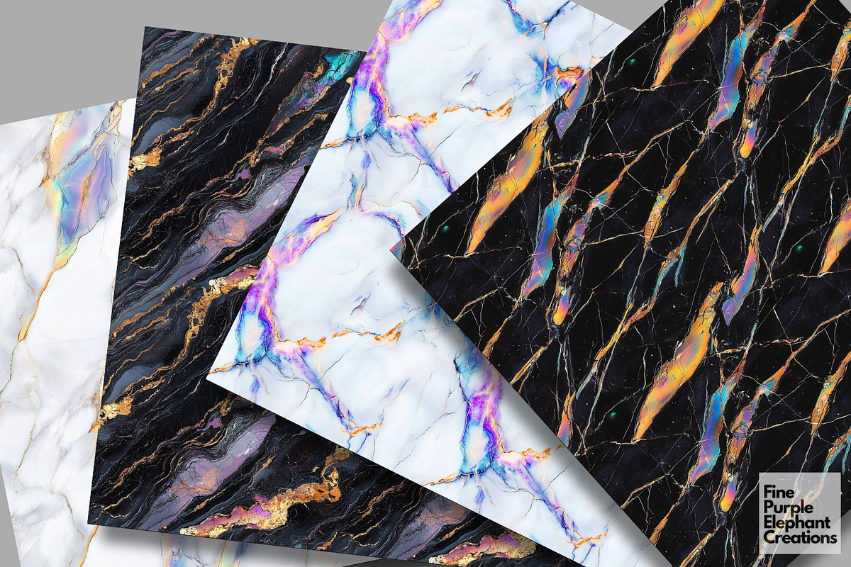 Holographic Marble Texture Granite, a Pattern Graphic by Fine Purple Elephant (Photo 2 of 5)