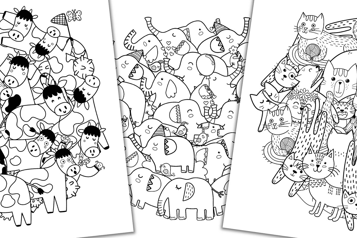 Coloring Pages Mega Collection, an Animal Illustration by Gulnara Sabirova (Photo 8 of 13)