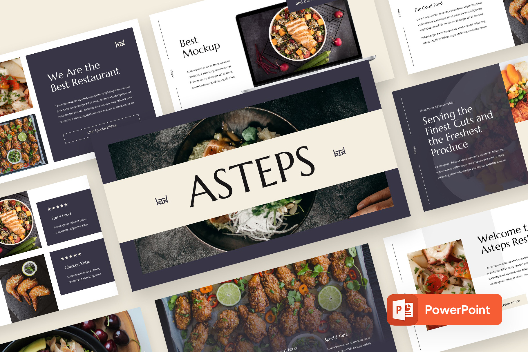 ASTEPS - Food & Culinary Powerpoint, a Presentation Template by rgbryand