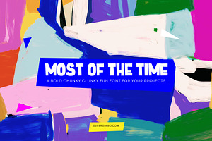 Most of the Time | Hand Drawn Font