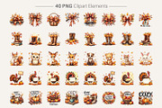Autumn Watercolor Clipart Bundle, an Illustration by Artnoy (Thumbnail 2 of 8)
