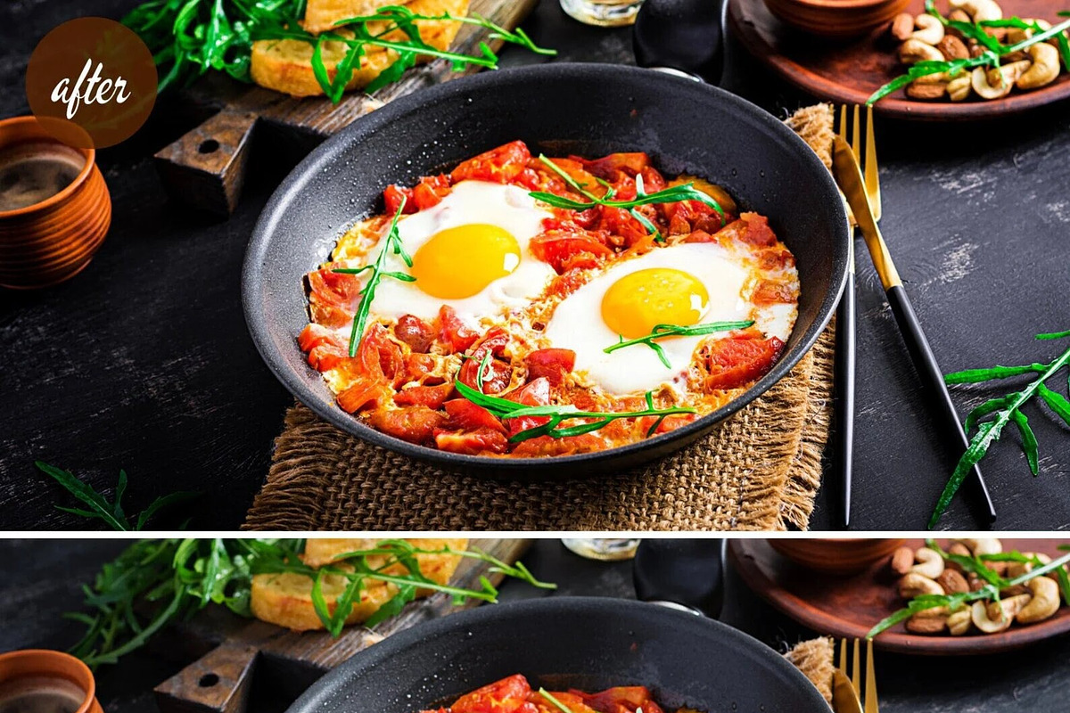 10 Food Blog Lightroom Presets, a Preset Add-On by LucaTheme (Photo 7 of 9)