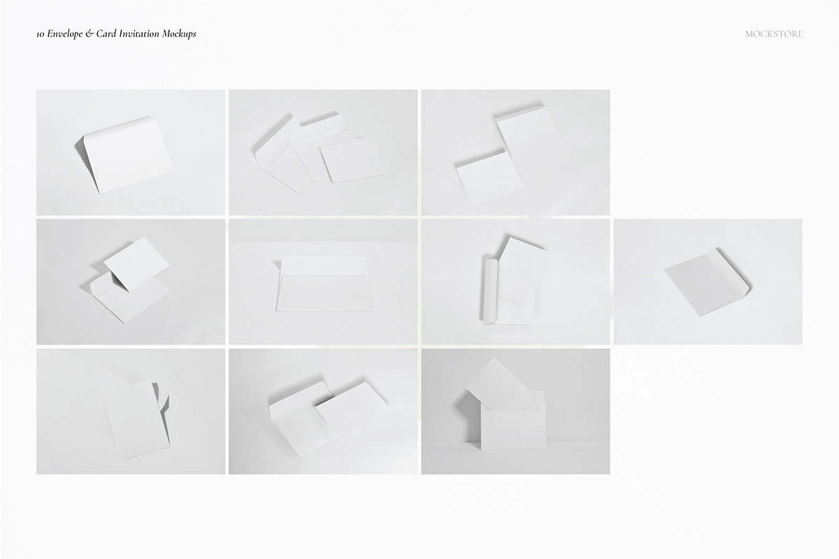 Envelope & Card Invitation Mockups, a Print Template by Mockstore (Photo 3 of 14)