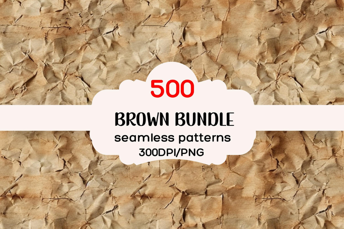 500 Brown Seamless Patterns, a Pattern Graphic by PrintablesByFranklyn (Photo 1 of 4)
