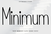 Minimum, a Sans Serif Font by FreshTypeINK (Thumbnail 1 of 7)