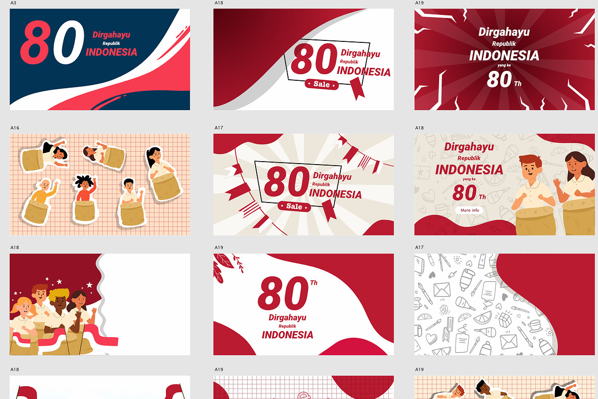 indonesia independence day, an Education Illustration by foxndeer (Photo 3 of 3)