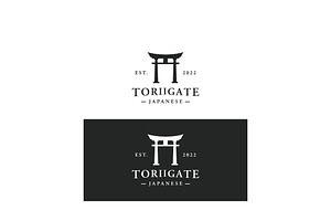 Japanese torii gate logo, a Branding & Logo Template by LOGOCREATIVE