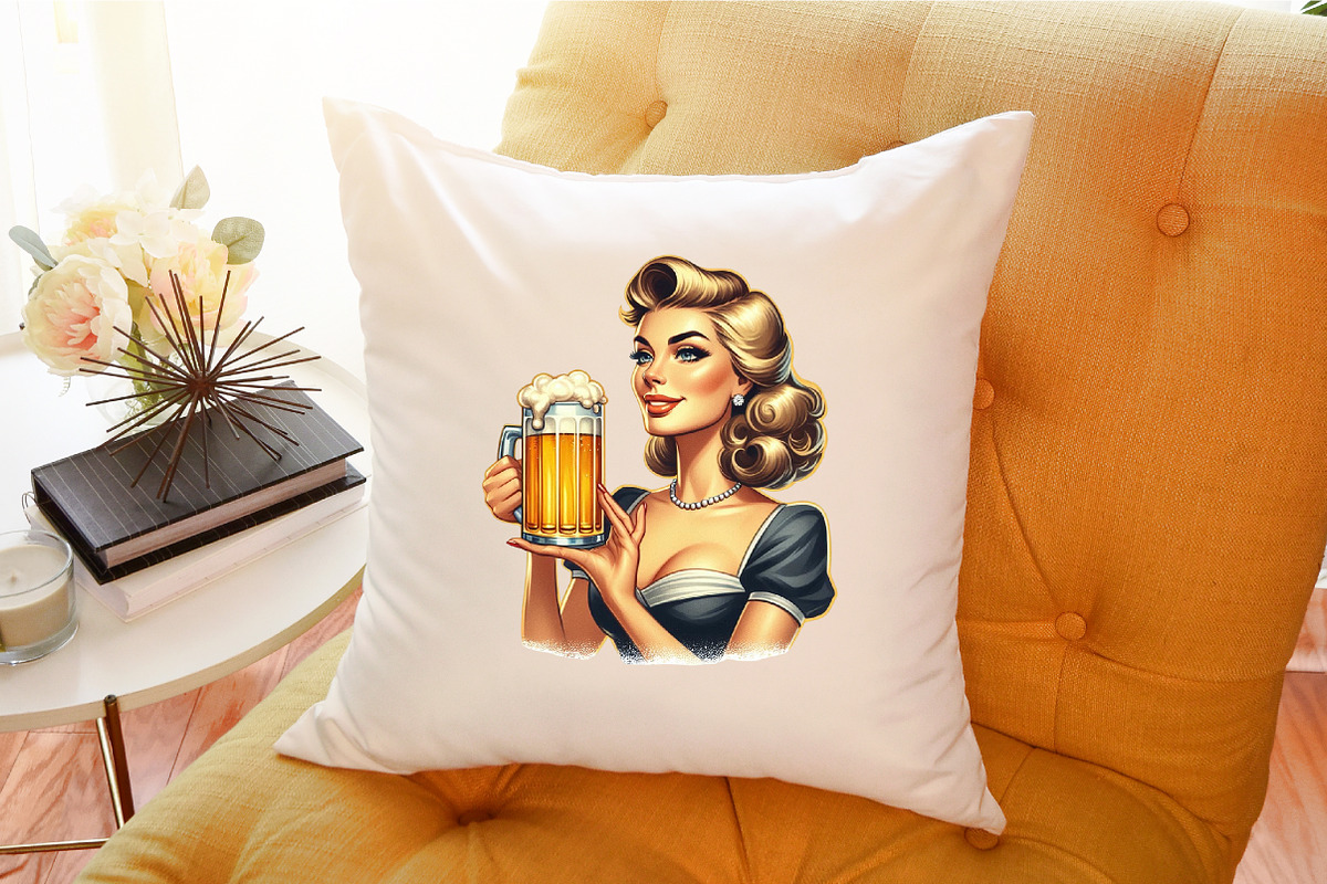 Vintage Summer Beer Clipart, an Illustration by Sublimation Artist (Photo 6 of 6)