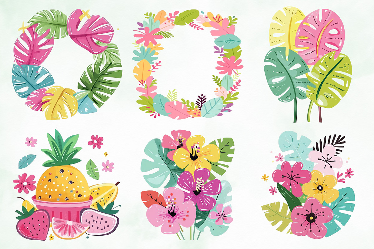 Whimsical Ultimate Tropical Summer, an Object Illustration by Creative Art (Photo 2 of 8)