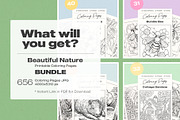 Beautiful Nature Coloring BUNDLE, an Illustration by Pix Cafe (Thumbnail 2 of 13)