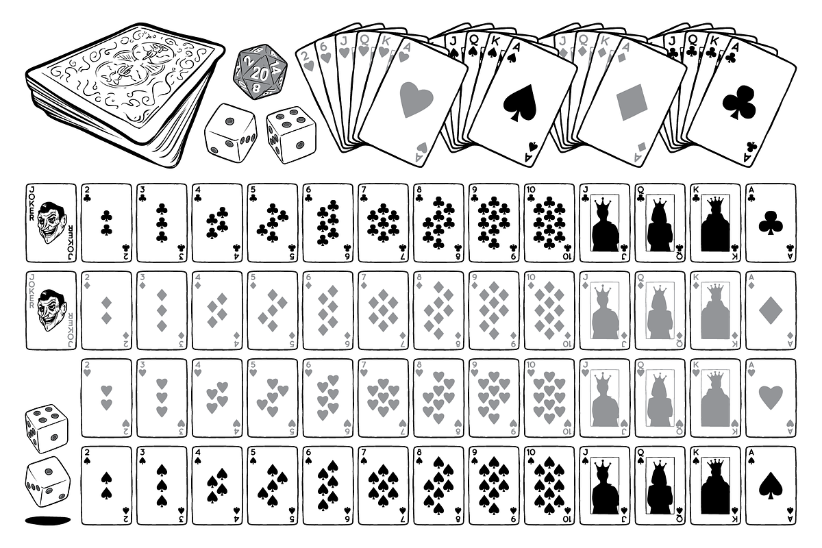 Cards and Dice Vector Pack, an Illustration by Vectory by BSC (Photo 3 of 3)