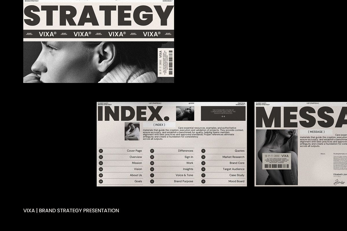 VIXA | Brand Strategy Presentation, a Presentation Template by Studio Temply (Photo 3 of 12)