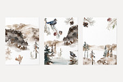 Winter Landscape Watercolour Creator, a Card Template by Karma (Thumbnail 4 of 15)