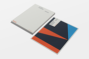 Modern Color Block Stationery Set, a Stationery Template by Viaduc (Thumbnail 1 of 5)
