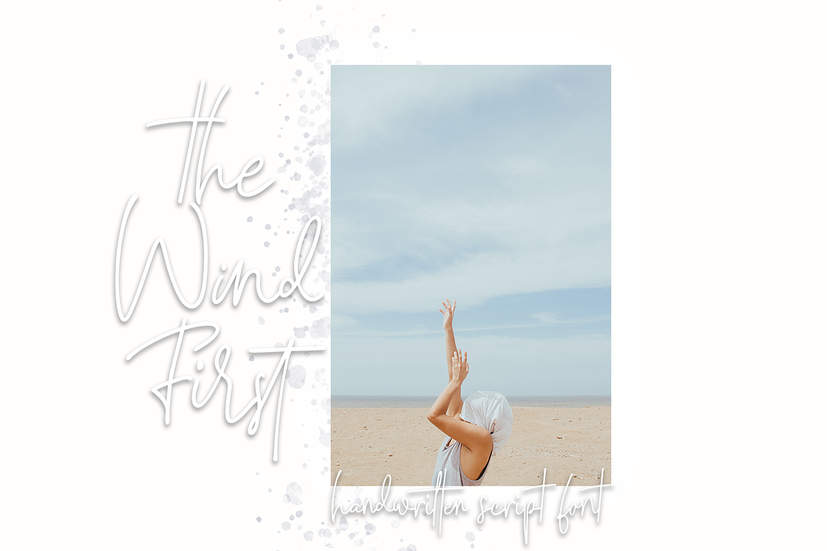 The Wind First - Script font preview 5