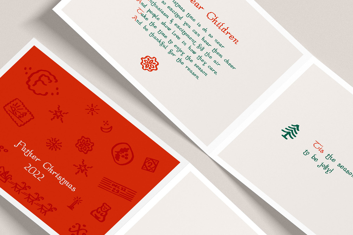 Tolkien's Christmas Letters fonts, a Script Font by kaer_shop (Photo 6 of 10)