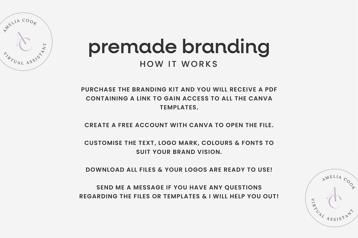 Virtual Assistant Logo Branding Kit, a Branding & Logo Template by Templatez.Co (Photo 6 of 6)