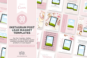 30Instagram Promotion Post Templates, a Social Media Template by With Love Monique (Thumbnail 1 of 9)