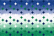 Diamond on Blue White and Green, a Pattern Graphic by Sharon Schwalbe (Thumbnail 4 of 7)