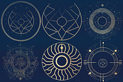 Magic Circles PS Brush & Clipart Set, a Brush Add-On by Paper Element (Thumbnail 6 of 10)