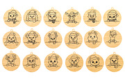 Christmas Animal Ornaments Laser Cut, an Object Graphic by DreamCafeArt (Thumbnail 6 of 8)