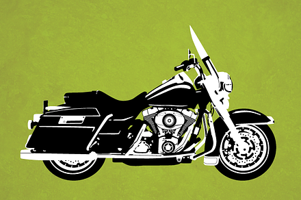 Touring Motorcycle Vector