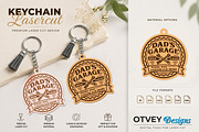 Keychain Dad's Garage Lasercut 12, a Decorative Illustration by OTVEY DESIGN (Thumbnail 2 of 13)