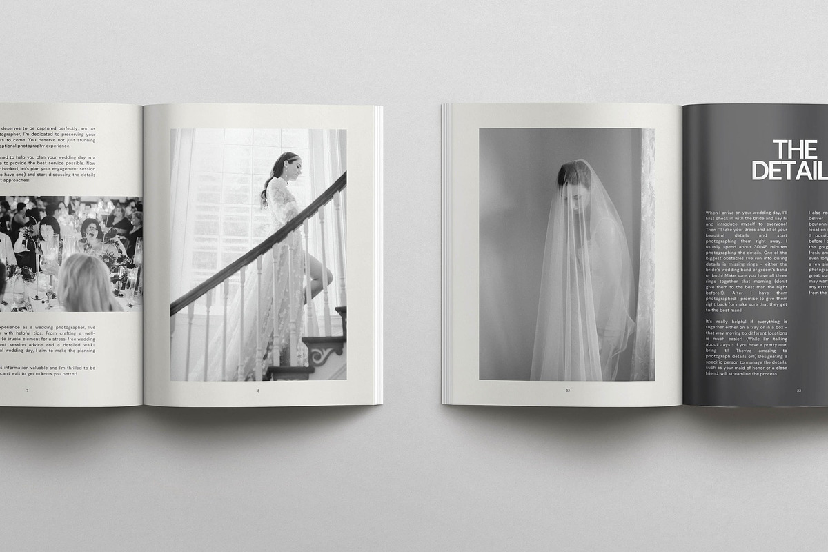 Editorial Wedding Welcome Guide, a Magazine Template by Cagdas Yoldas (Photo 8 of 9)