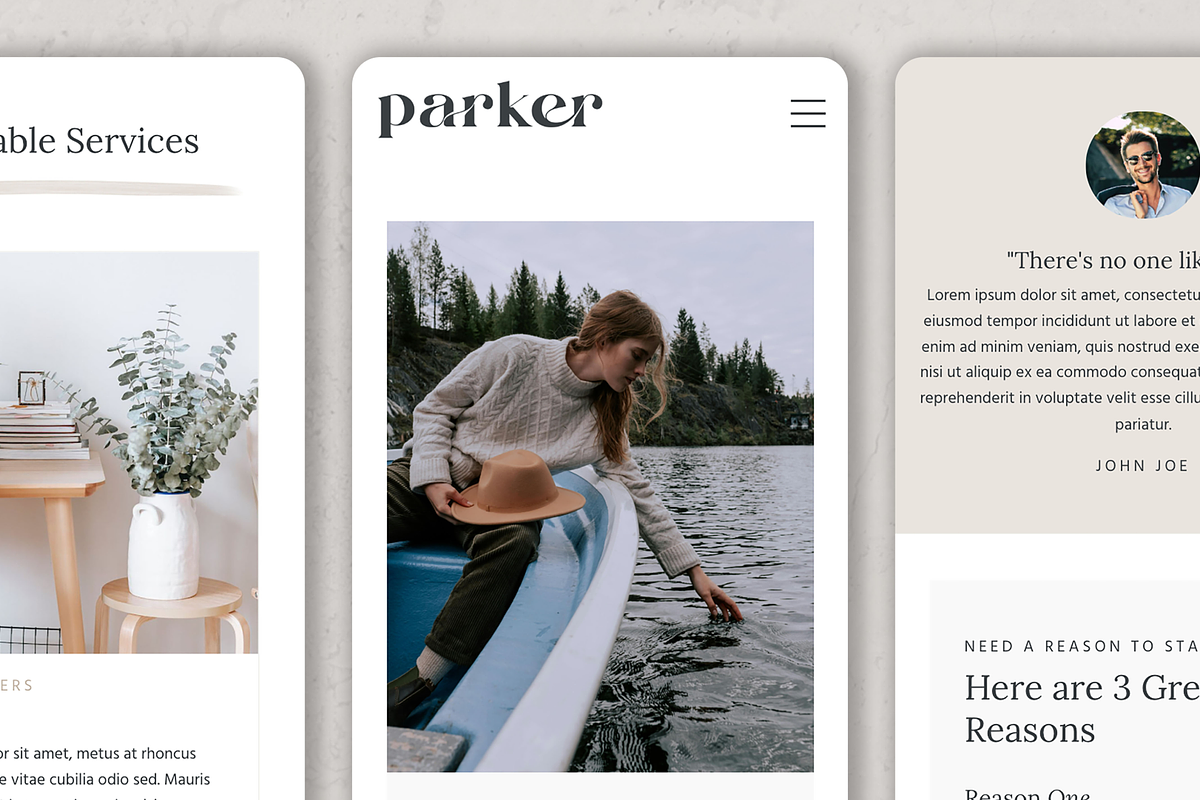 Parker Kajabi Theme preview 4