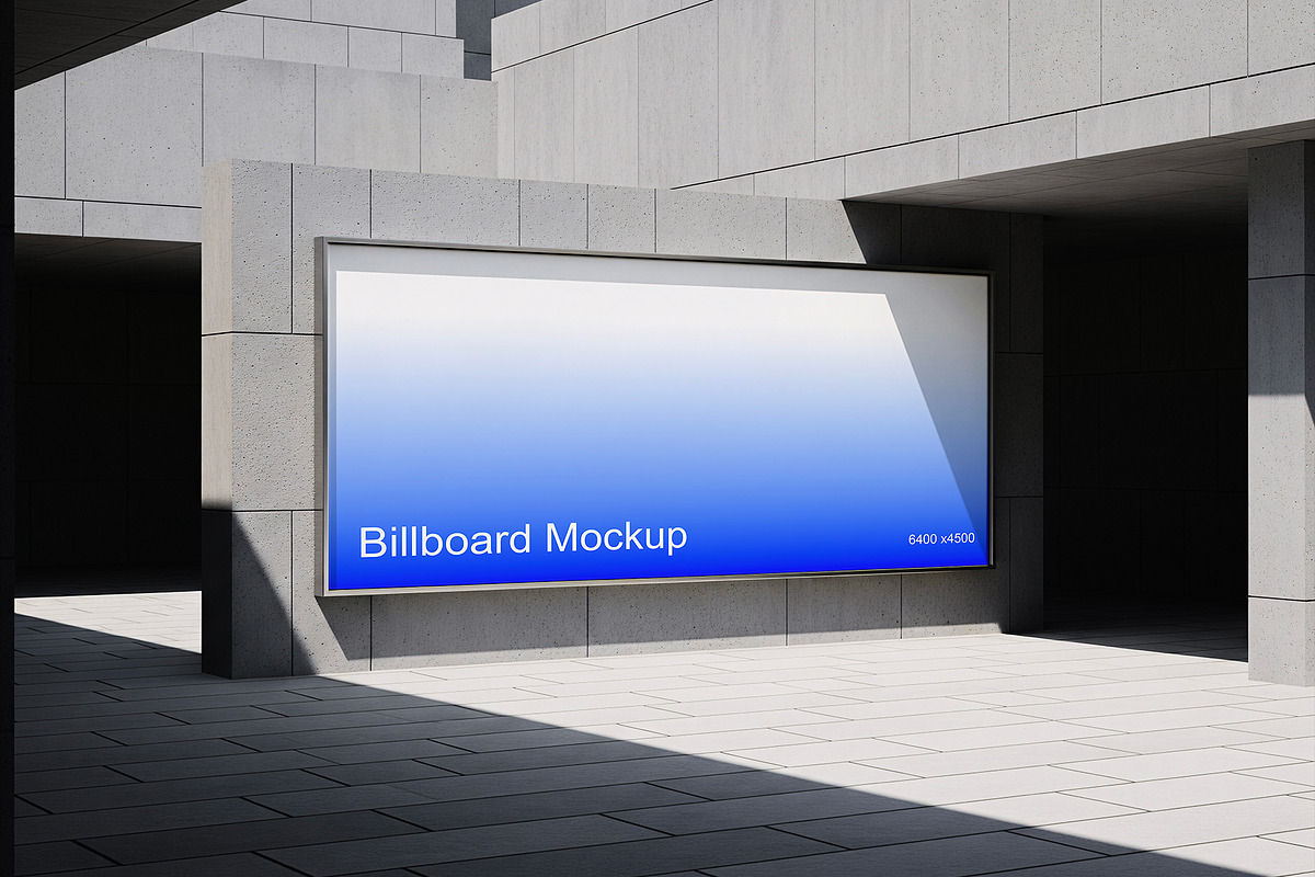 Outdoor Billboard Mockup, an Advertising Mockup by Aquarianz Studio (Photo 3 of 4)