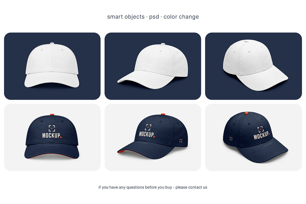 Baseball Cap Mockup Set, a Hat Mockup by Country4k (Photo 4 of 4)