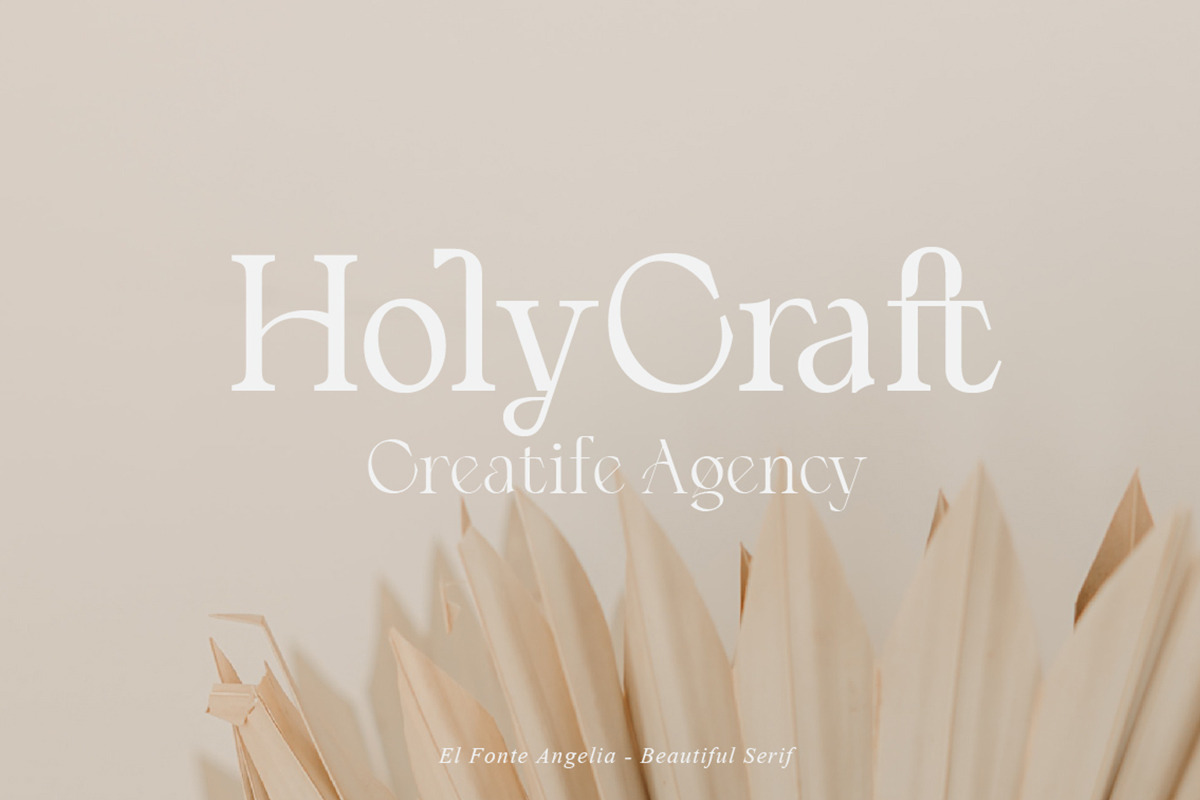 El Fonte Angelia | Ligature Serif, a Serif Font by Gilar Studio (Photo 5 of 11)