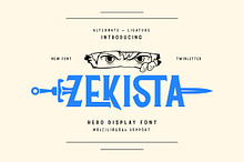 Zekista - Hero Display Font