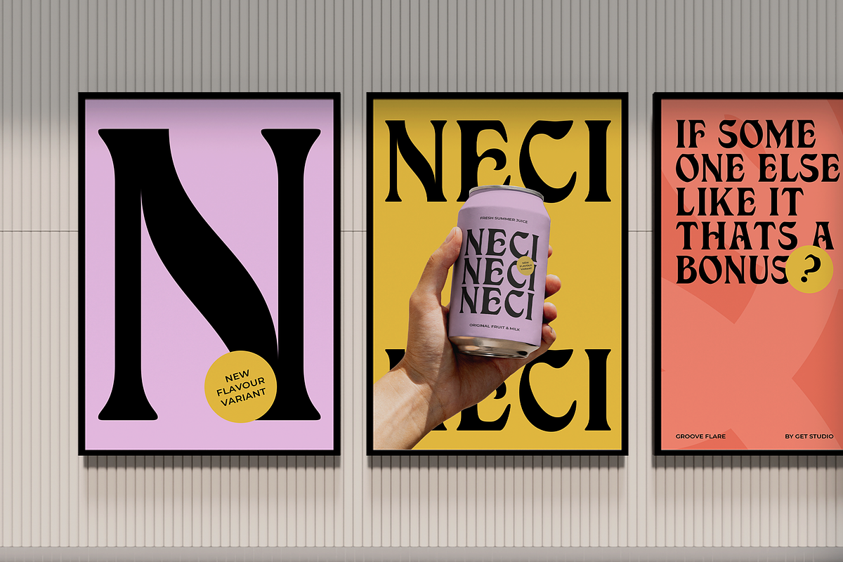 Groove Flare - Display Groovy Font, a Serif Font by Get Studio (Photo 4 of 11)