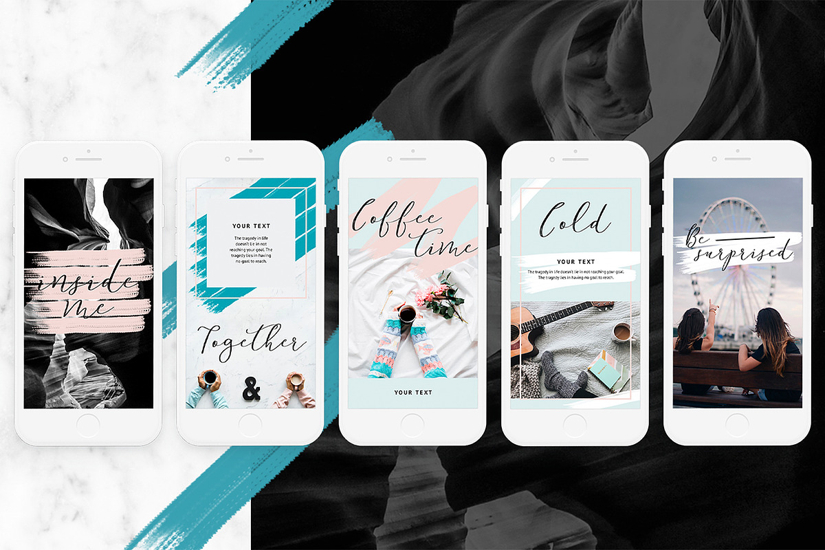 Lifestyle - Instagram post + stories, a Social Media Template by Digital Breath templates (Photo 3 of 5)