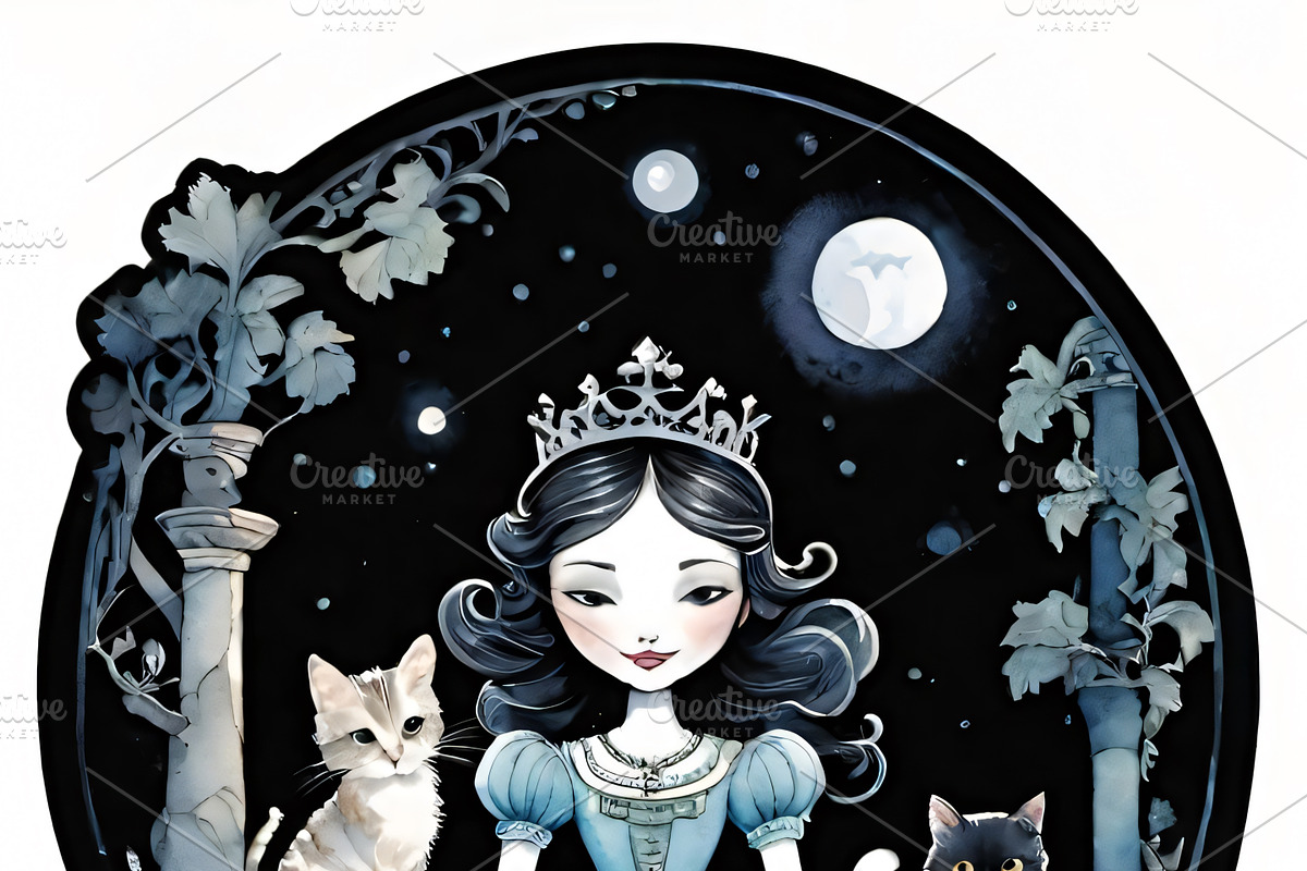 ETARA Moonlit Cat Oracle, a Decorative Illustration by ETARA by Mea Hau (Photo 4 of 11)