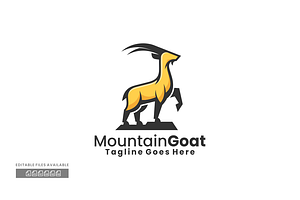 Goat Simple Mascot Logo, a Branding & Logo Template by ivan_artnivora