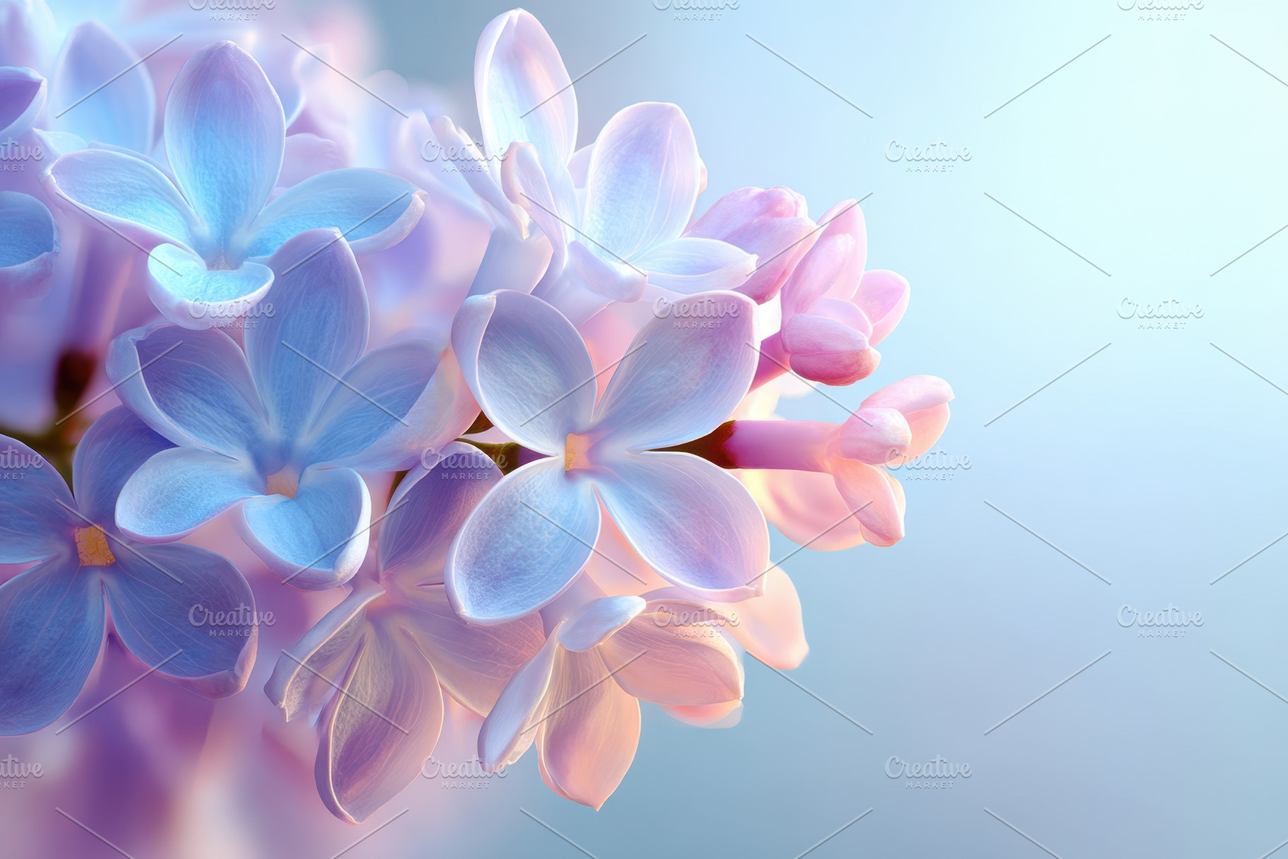 Pastel lilac blossom close-up, a Nature Photo by AlyaAnd