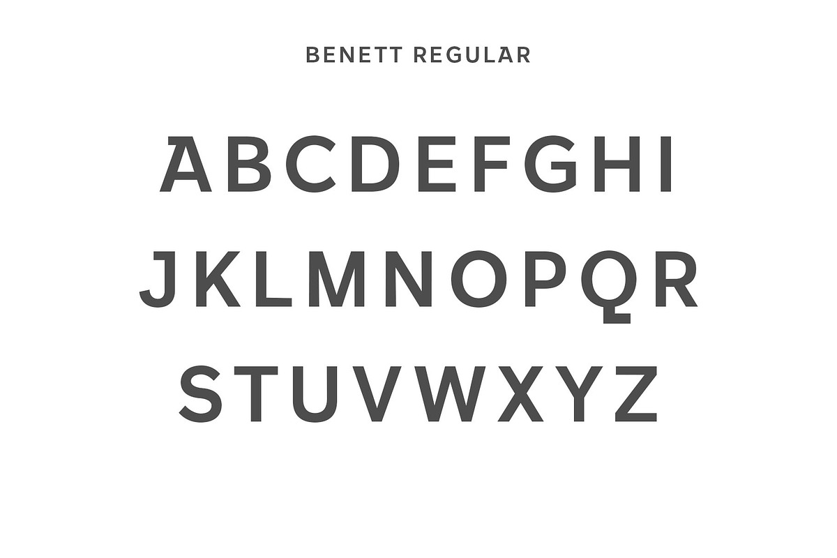 Benett Sans Serif Font Family preview 2
