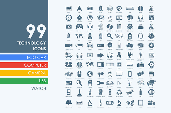 99 Technology Icons